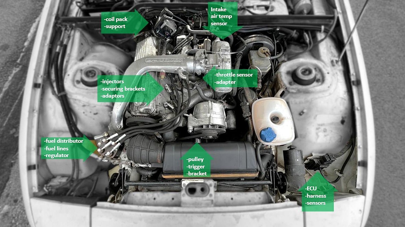 924 EFI conversie kit voor Turbo en NA 2.0 - 928-944parts