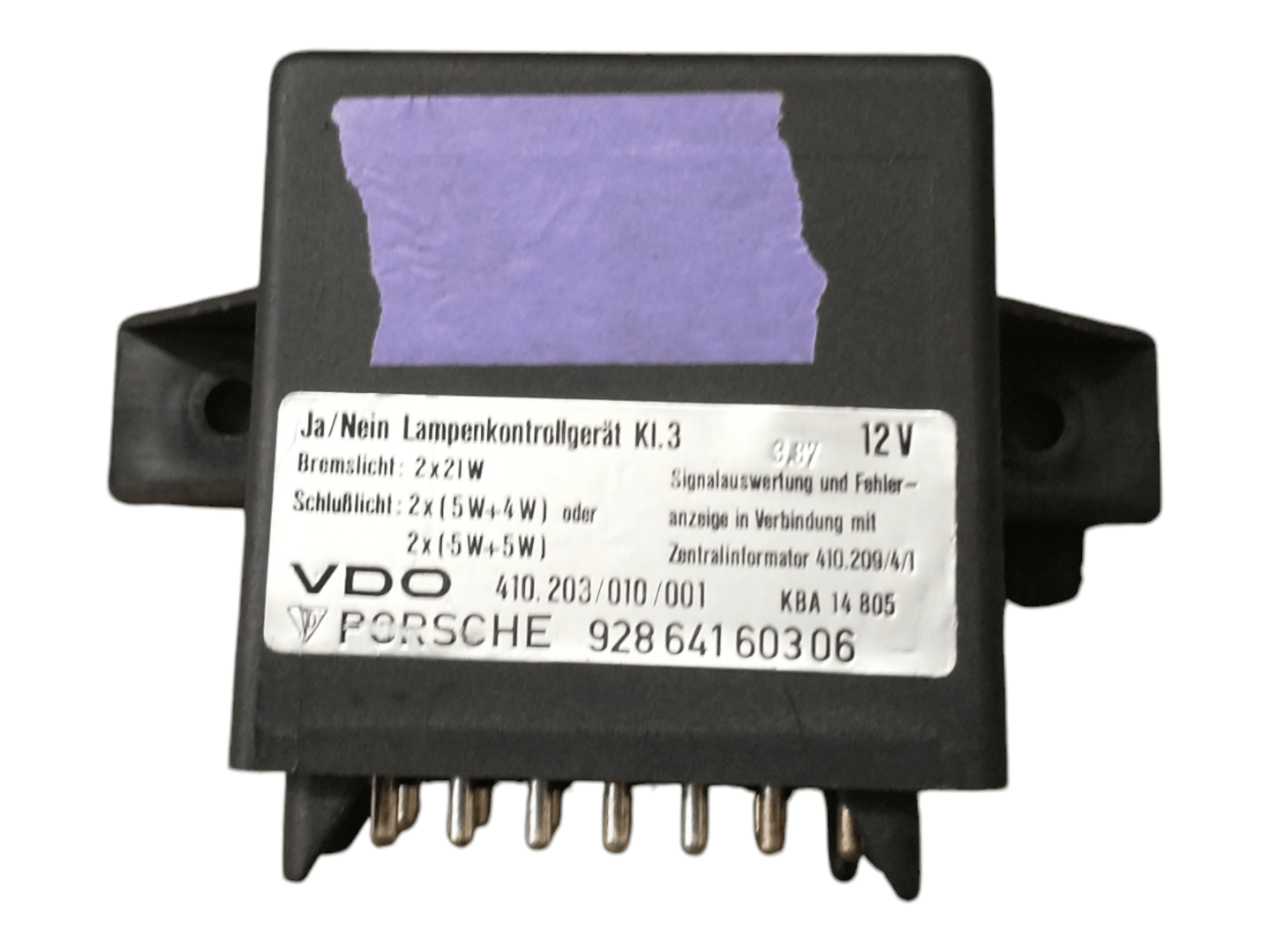 928 Relay lamp control unit - 928-944parts