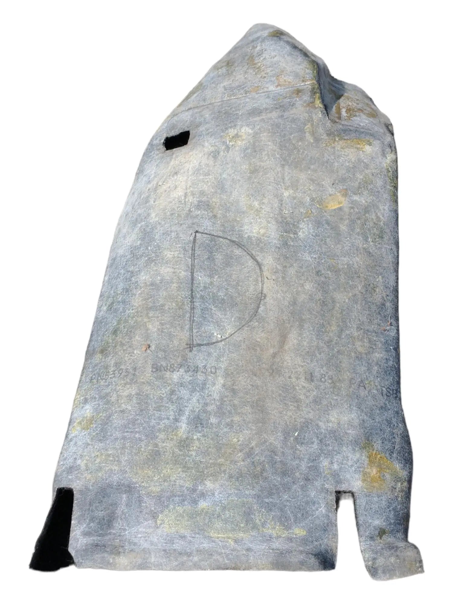 Porsche 944 vloermat bestuurderskant zwart 928-944parts