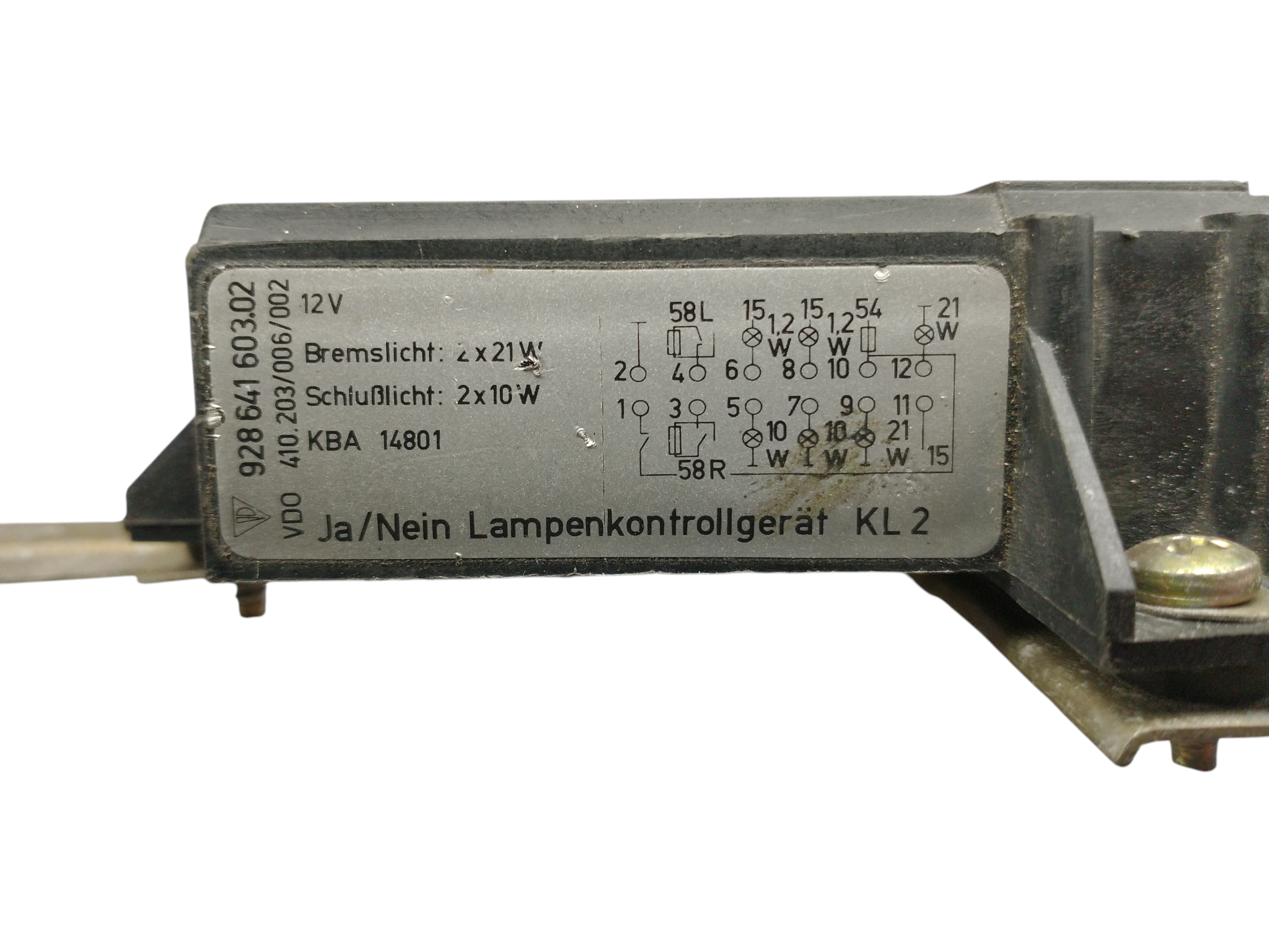 Porsche 928 Lichtregelmodule met montagebeugel 928-944parts