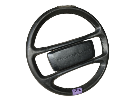 Porsche 924/944 stuur - leer - zwart - 4-spaaks 928-944parts