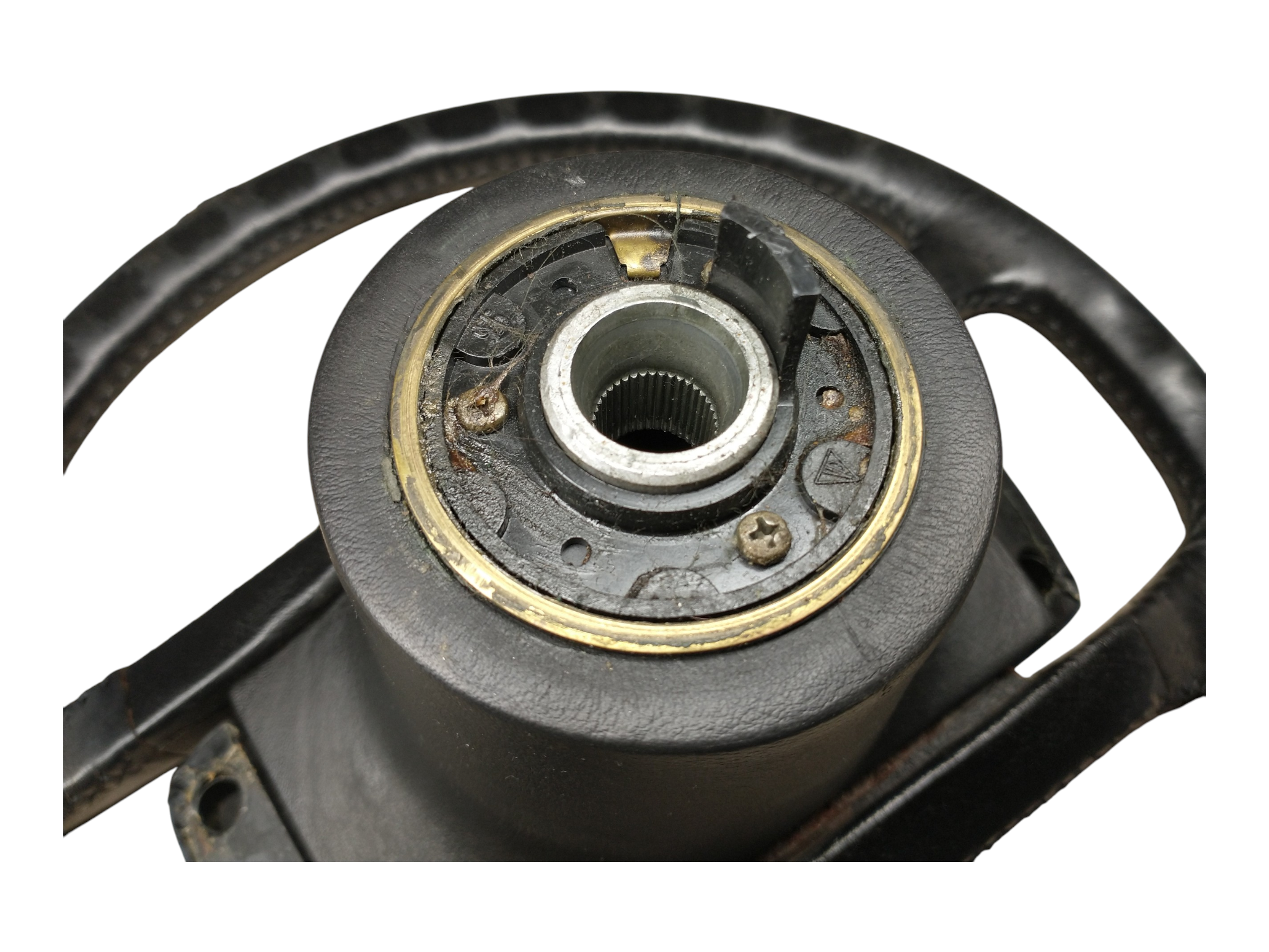 Porsche 924/944 stuur - leer - zwart - 4-spaaks 928-944parts