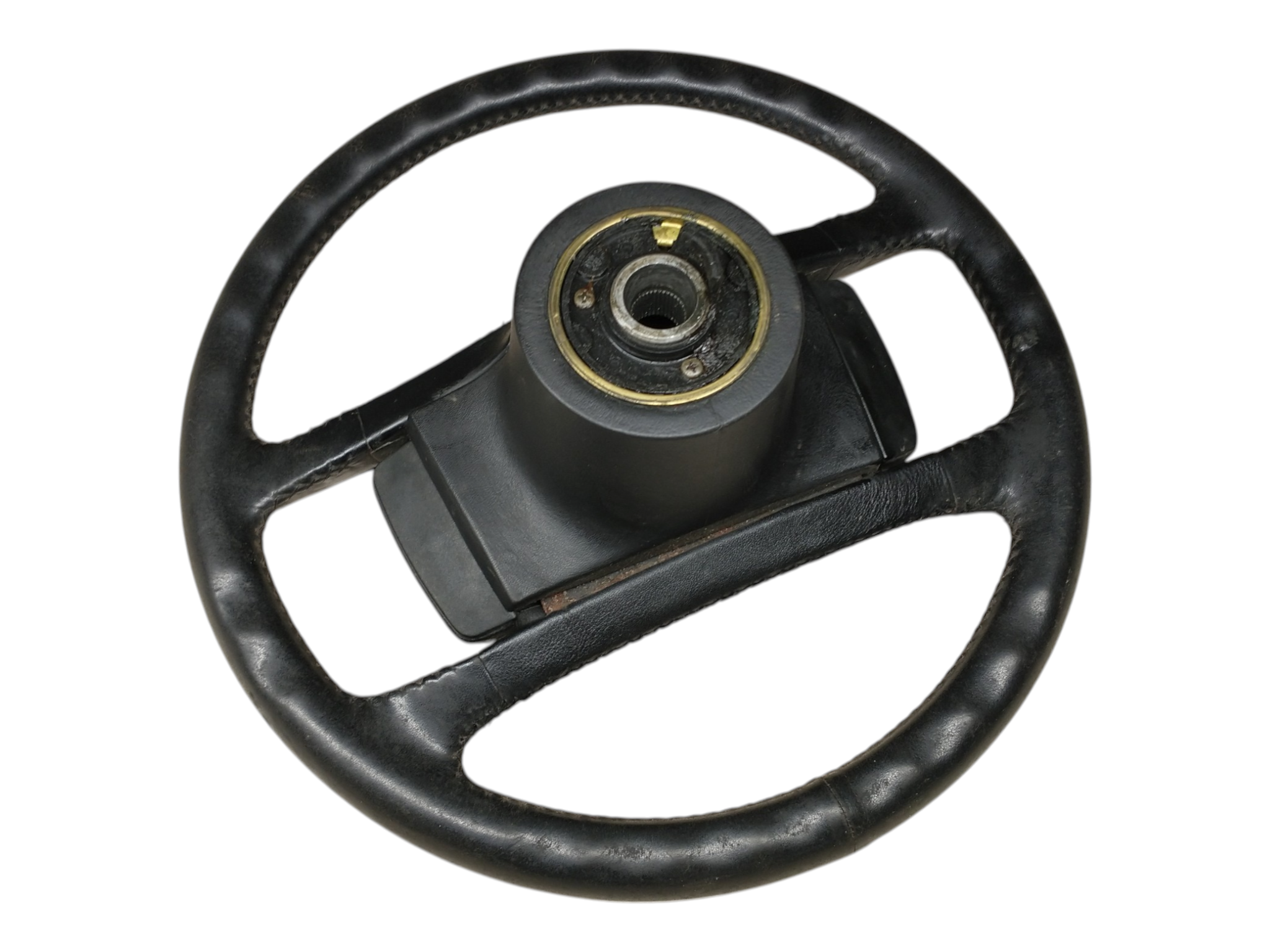 Porsche 924/944 stuur - leer - zwart - 4-spaaks 928-944parts