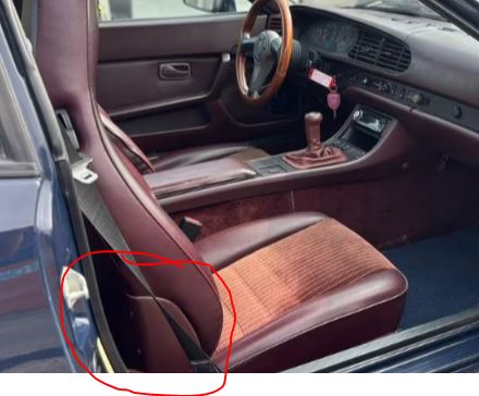 Reparatie kapje stoel 944 en 928 928-944parts