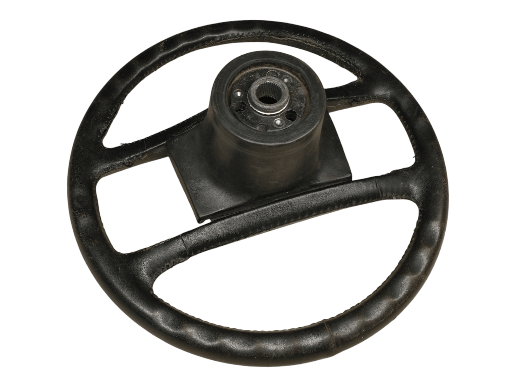Porsche 924/944 Leren stuur 4 spaaks zwart - 928-944parts