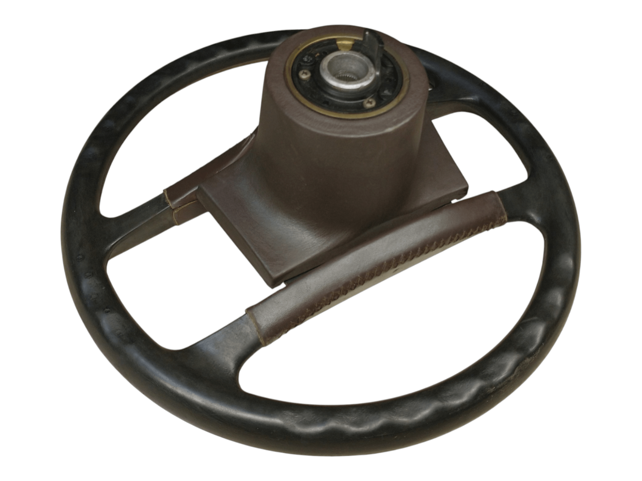 Porsche 924/944 Stuur zonder leer 4 spaaks bruin - 928-944parts