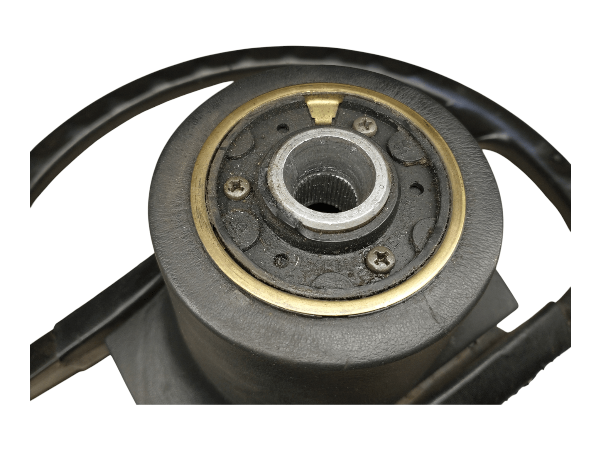 Porsche 924/944 Stuur zonder leer 4 spaaks zwart - 928-944parts