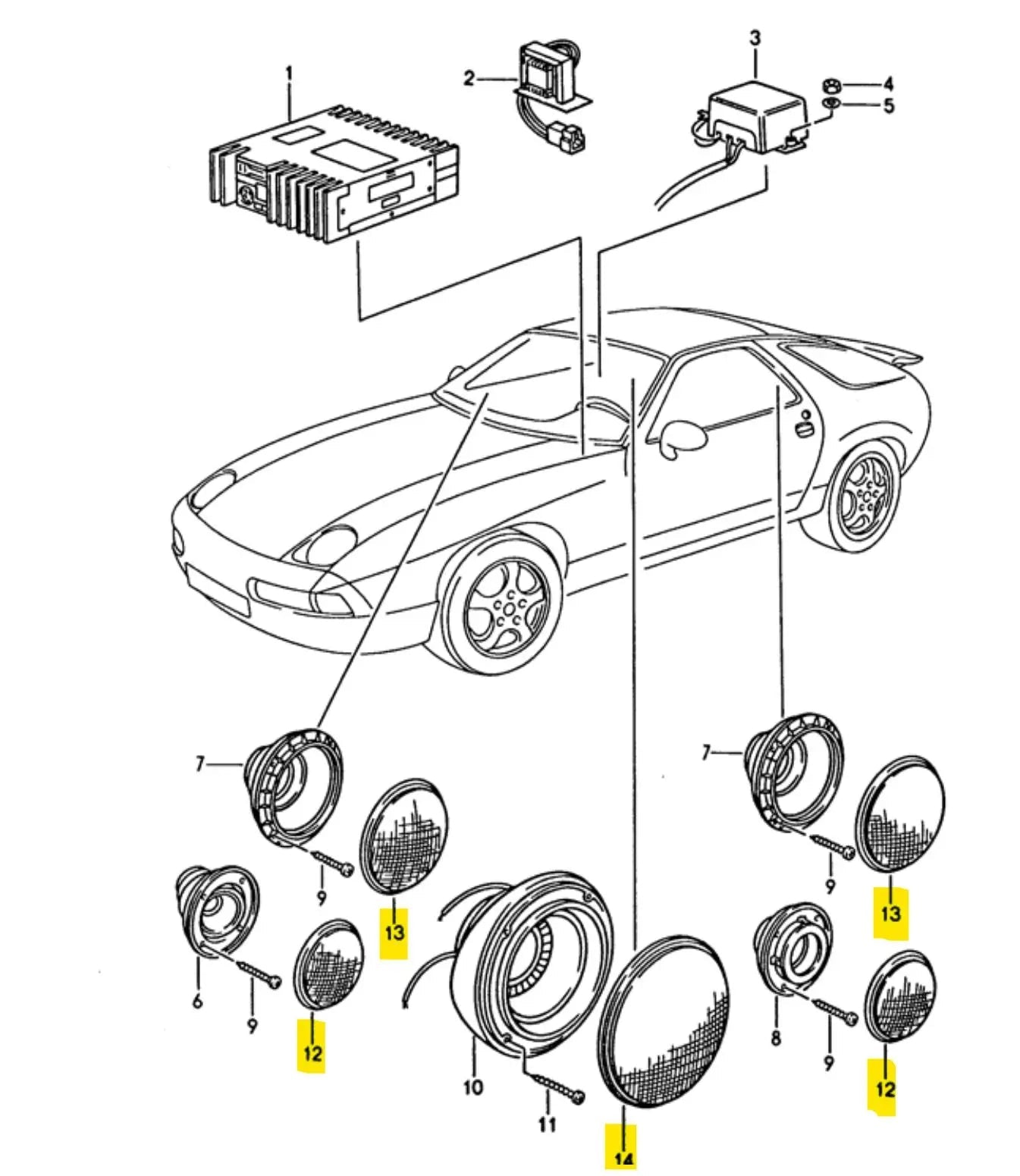 Porsche 928 luidsprekerring '89-'95 - 928-944parts