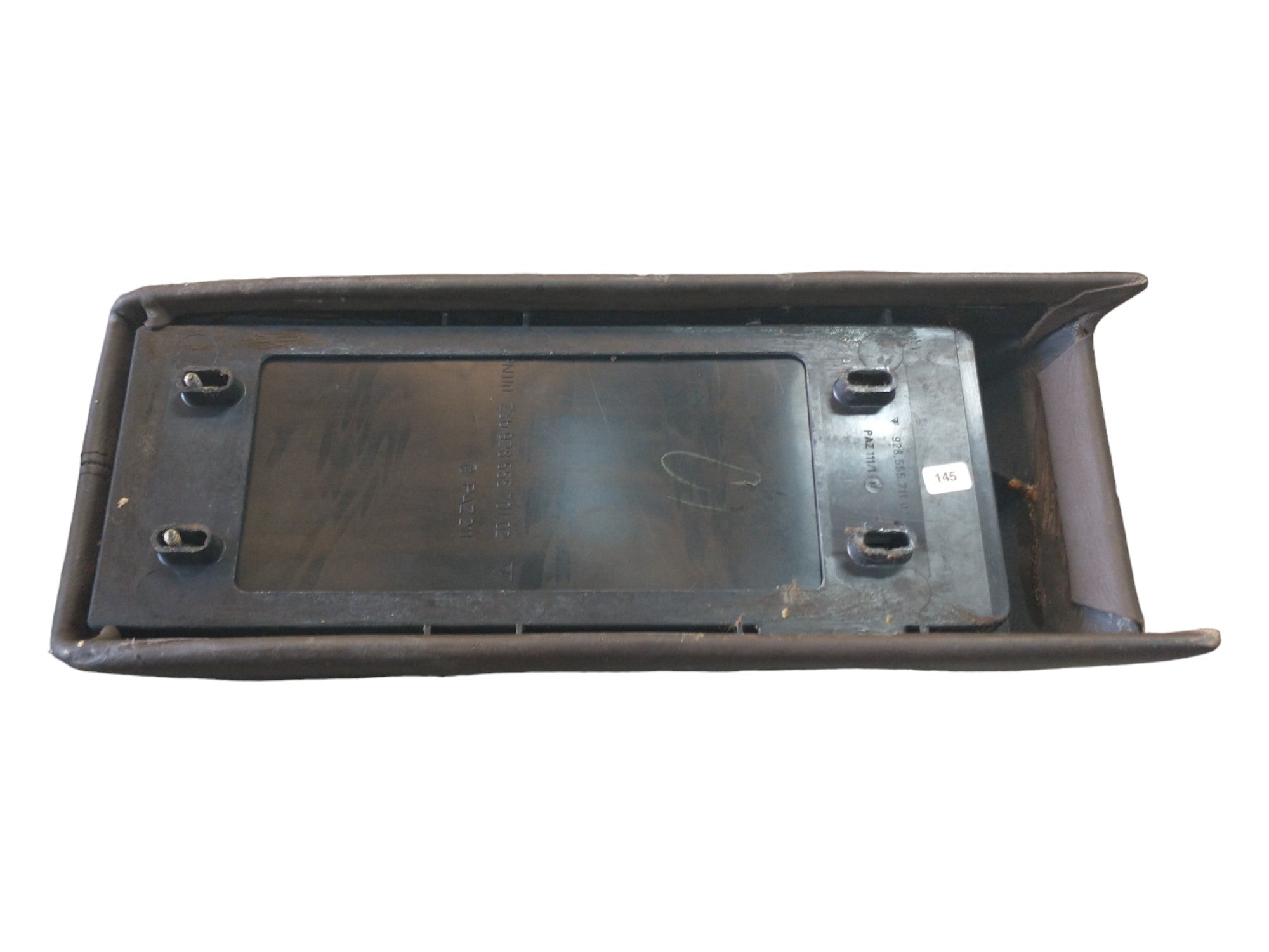 Porsche 928 S4 center armrest cassette compartment (Brown) - 928-944parts