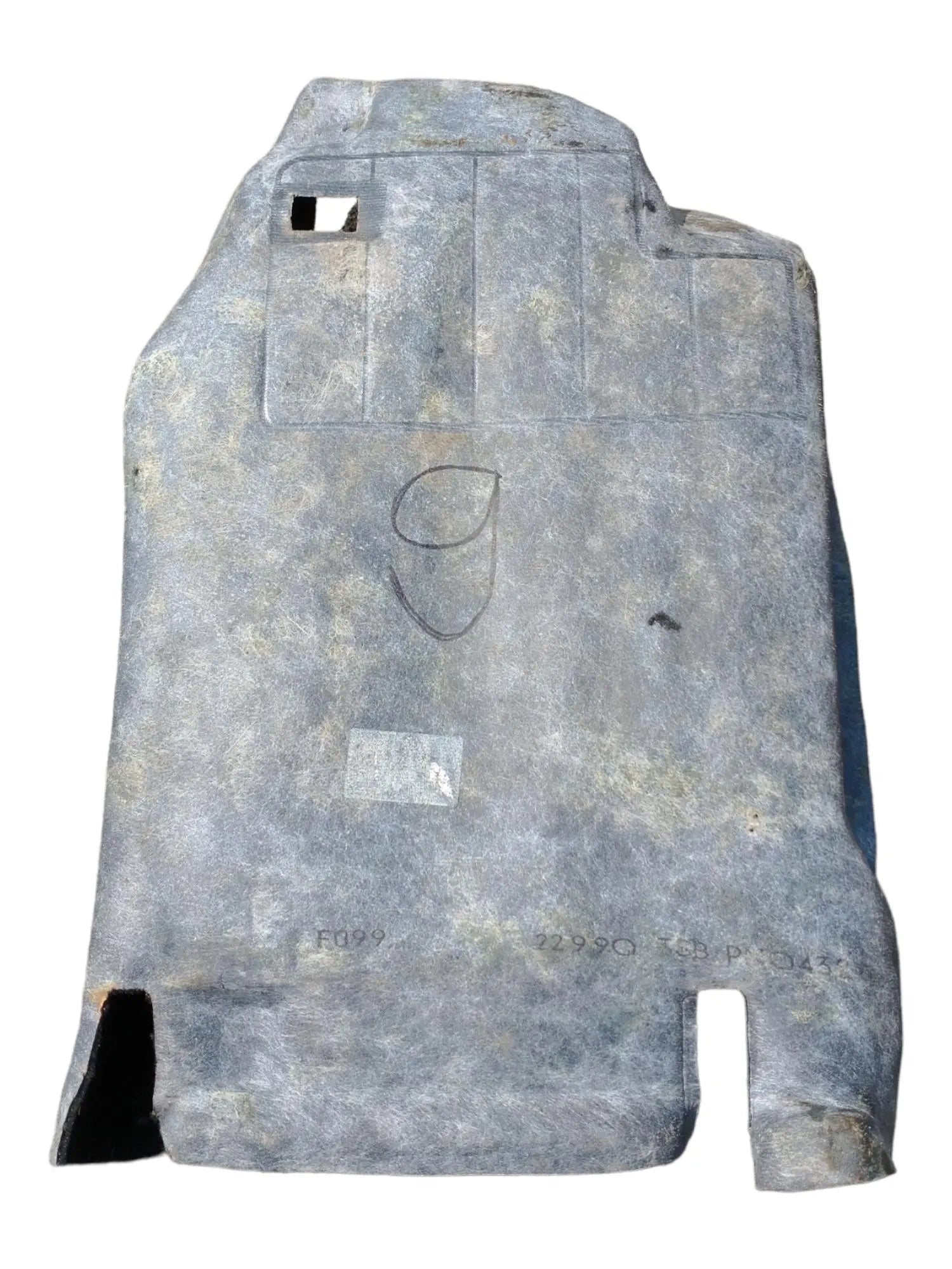 Porsche 944 vloermat bestuurderskant zwart - 928-944parts