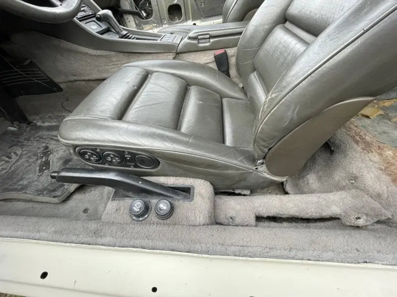 Porsche 928 voorstoelen - elektrisch - donkergroen - getest Origineel Porsche