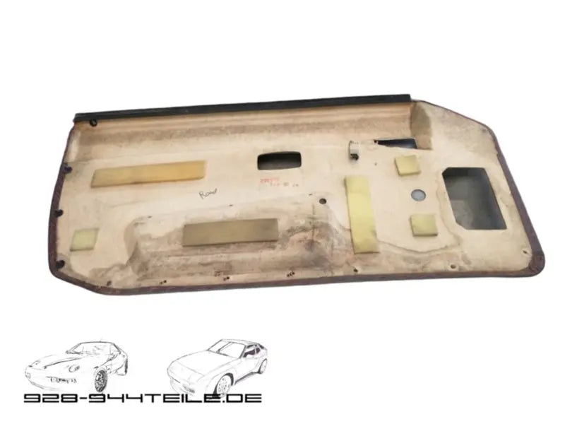 Porsche 944 type 2 deurpaneel rood- bijrijderskant Origineel Porsche