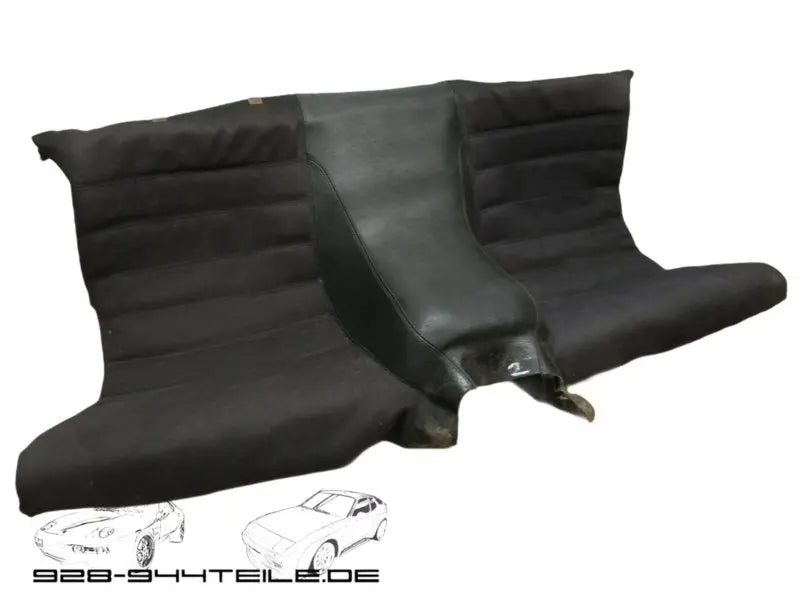 Porsche 924/944 achterzitje skai/stof - rood - Porsche inscriptie Origineel Porsche