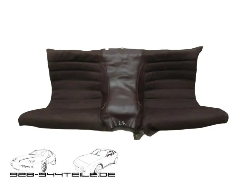 Porsche 924/944 achterzitje skai/stof - rood - Porsche inscriptie Origineel Porsche