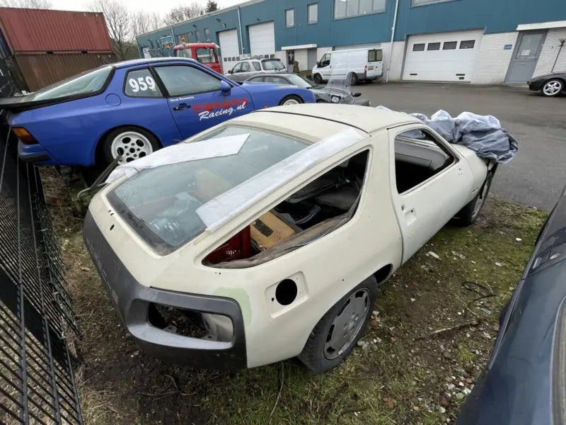 Porsche 928 achterklep - blank - met ruit Origineel Porsche