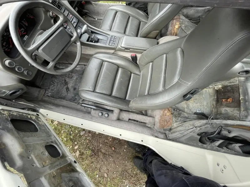 Porsche 928 voorstoelen - elektrisch - donkergroen - getest Origineel Porsche