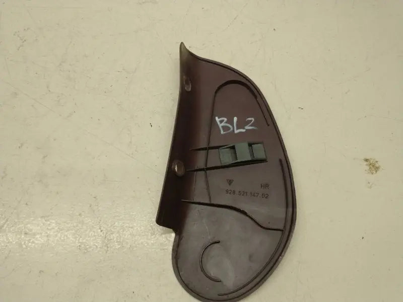 Porsche 928 afdekkapje stoel - bruin - links Origineel Porsche