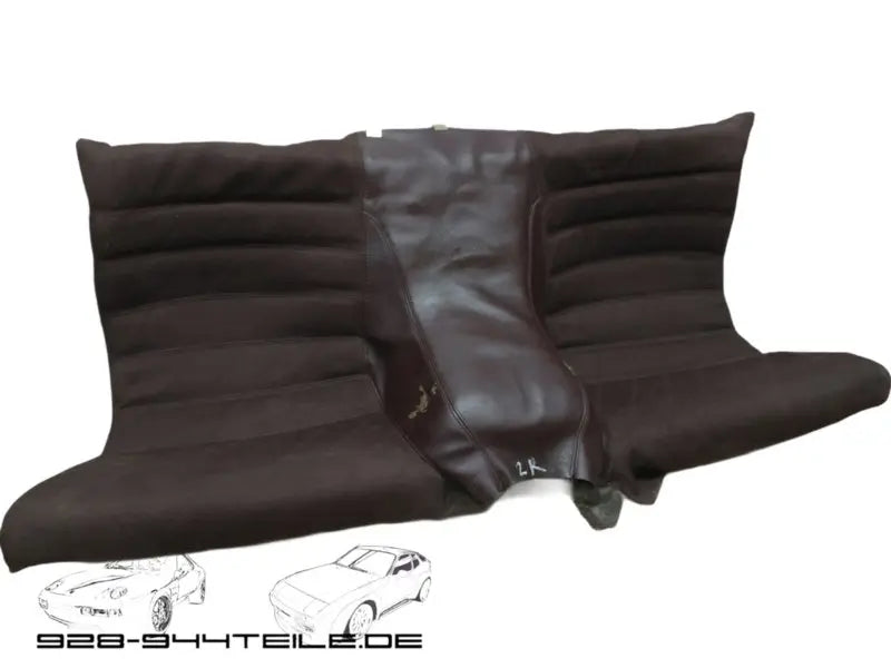 Porsche 924/944 achterzitje skai/stof - rood - Porsche inscriptie Origineel Porsche