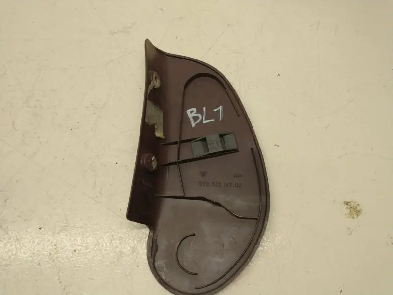 Porsche 928 afdekkapje stoel - bruin - links Origineel Porsche