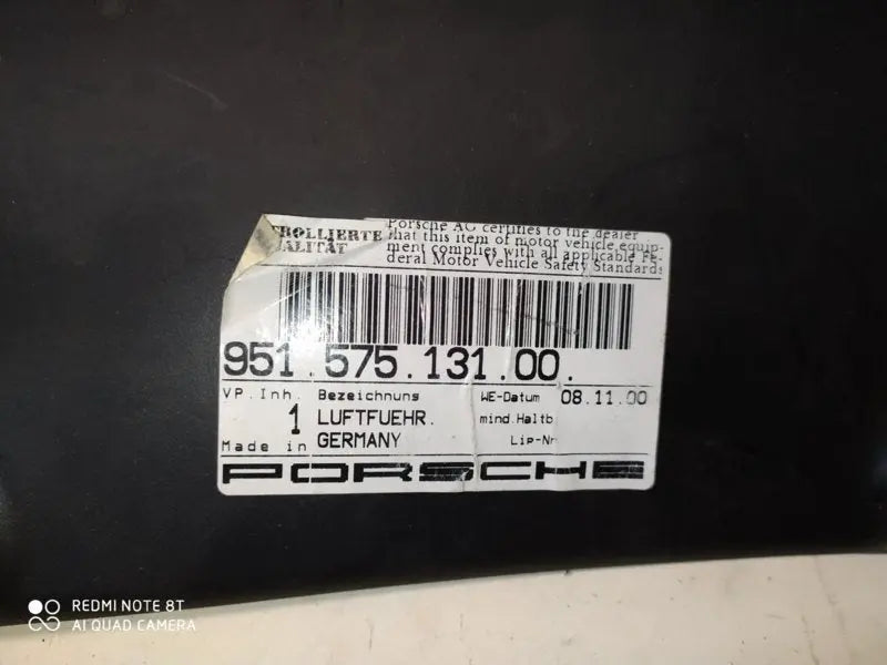 Porsche 944 Turbo lucht geleider - nieuw Origineel Porsche