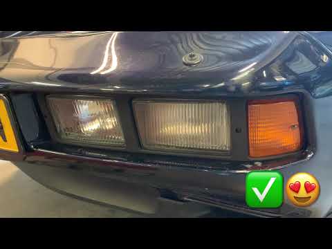Porsche 928 lamp frame front bumper instruction video