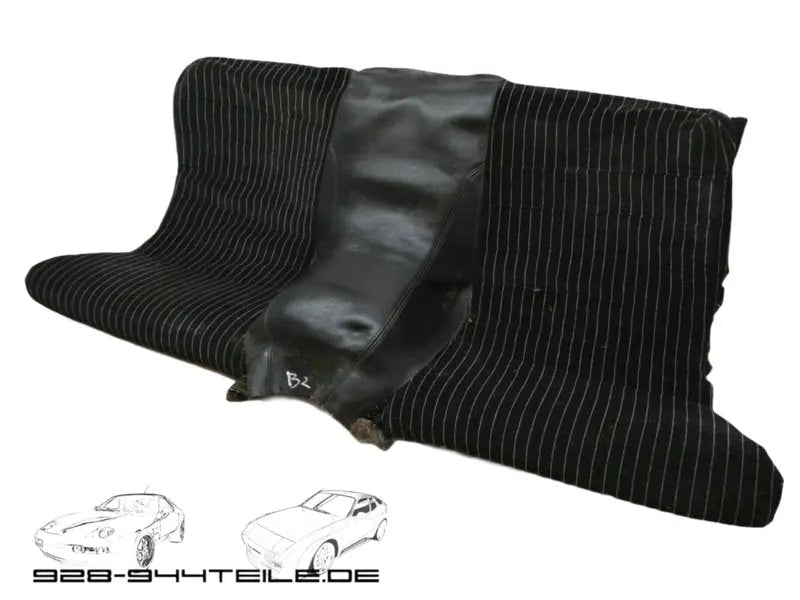 Porsche 924/944 achterzitje - skai/stof - zwart - 928-944parts