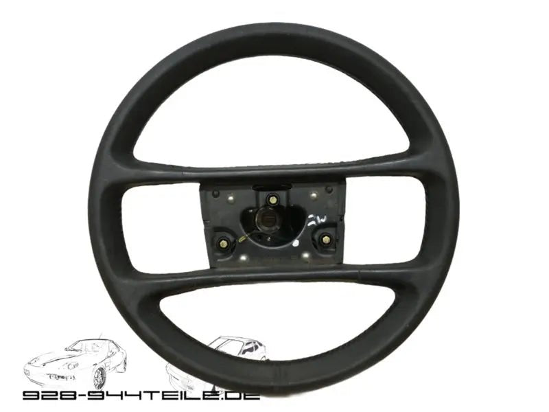 Porsche 924/944 stuur - leer - zwart - 4-spaaks - 928-944parts