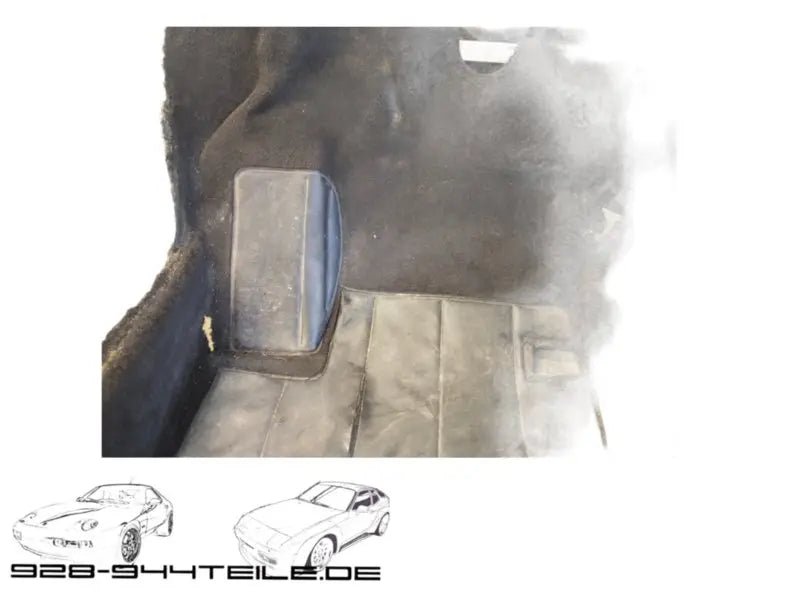 Porsche 924/944 type 1 - vloermat - zwart - 928-944parts