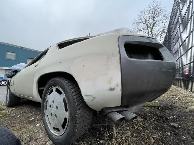 Porsche 928 achterbumper - zilver - "86 - EU - 928-944parts