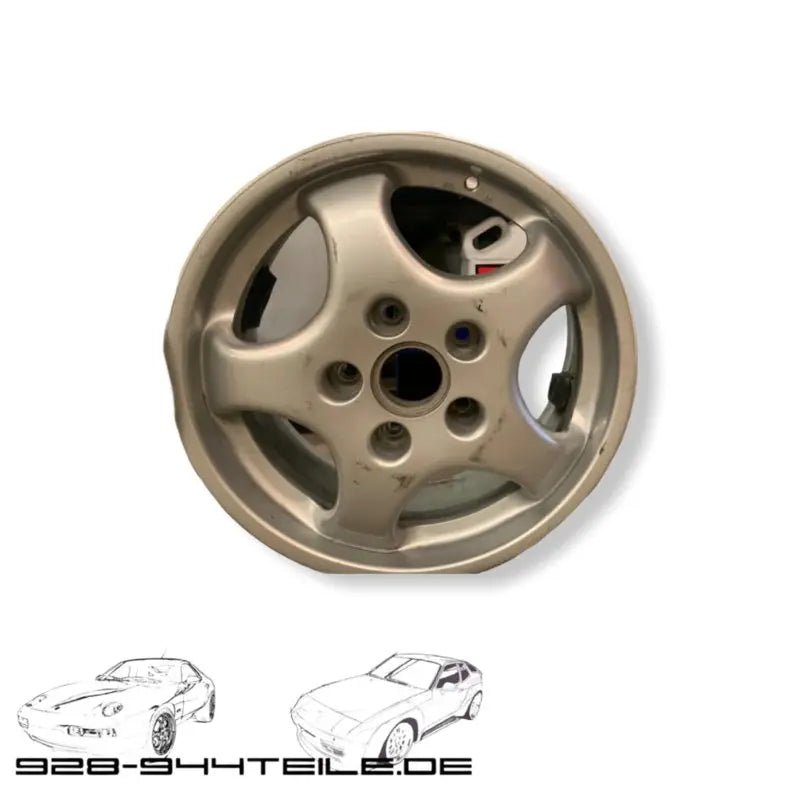 Porsche 928 GTS - magnesium CUP velg 7,5jx17 Et65 - voorzijde - 928-944parts
