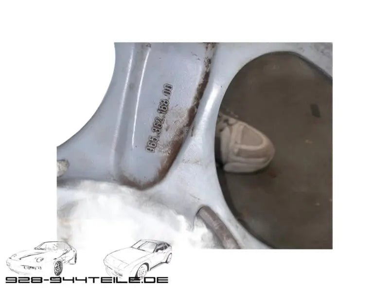 Porsche 928 GTS - magnesium CUP velg 9jx17 Et55 - achterzijde - 928-944parts