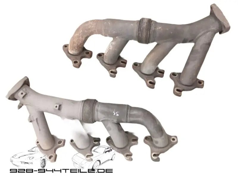 Porsche 928 S4 uitlaatspruitstukken - links & rechts - 928-944parts