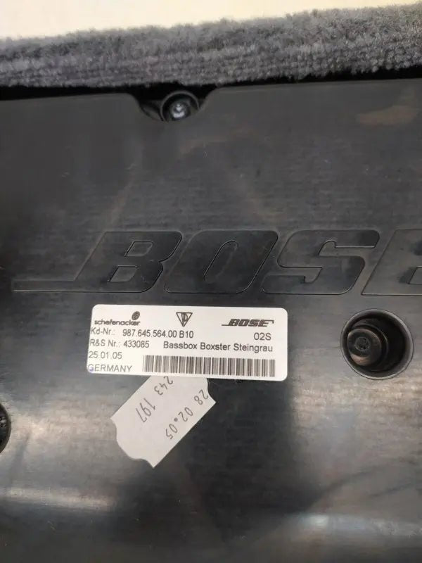 Porsche 987 Boxster Bose surround sound systeem steengrijs - set compleet - 928-944parts